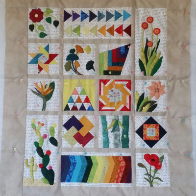 QAL 2022 "objectif sampler" proposé par Corinne et Cécile Quilt Along - Monique