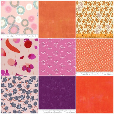 Persimmon, Pink and Plum