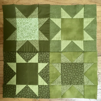 Sues' Oct block. Used all my olives!