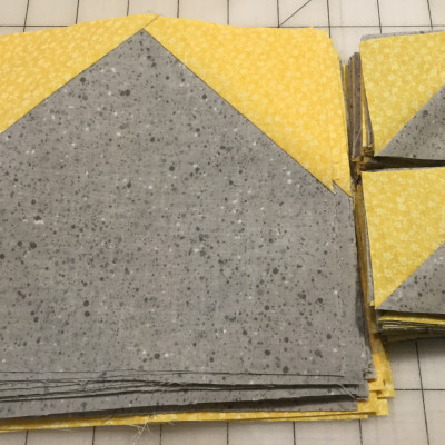 House Block and bonus Half Square Triangles