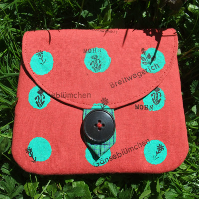 Täschlein, bedruckt und bestempelt