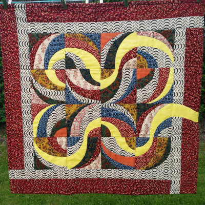 Challenge "les courbes" de Corinne et Cécile Quilt Along- Monique A