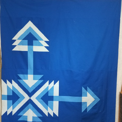 My finished Push-Pull Quilt.  Enjoyed making this pattern.  Easy to follow and I