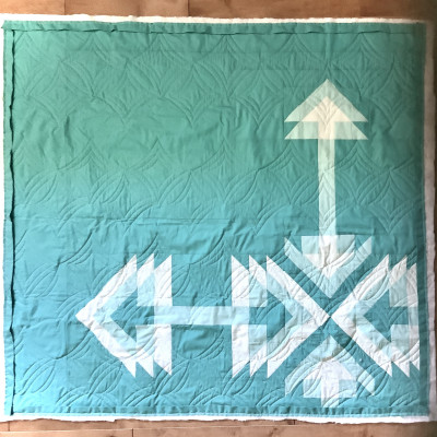 Unable to finish binding, broke my arm!