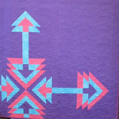 Push Pull from Rochelle Used tear away quilting sheets from Urban Elementz