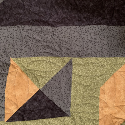 Long armed machine quilted - Debra