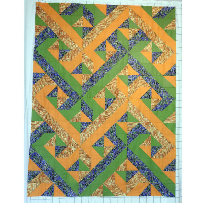 Michèle ANDRES. Montage du quilt fini