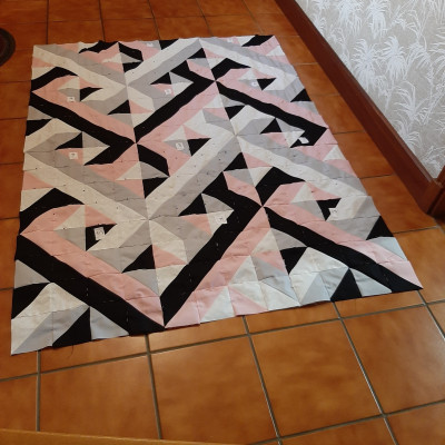 Les 12 segments sont bien là. Maintenant le tour. Et on continue... Annic Viala