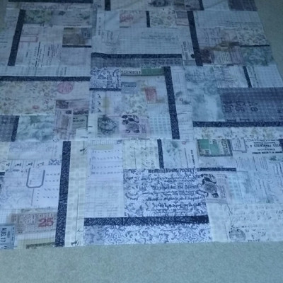 All blocked In with Tim Holtz fabrics