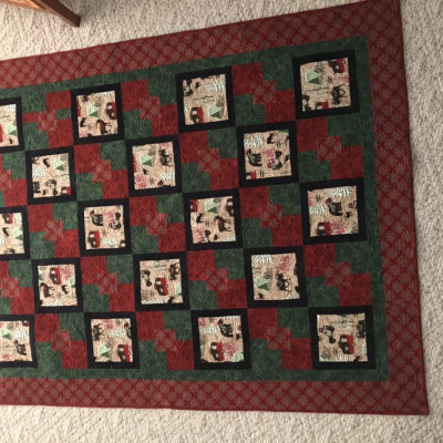 Flannel lap quilt
