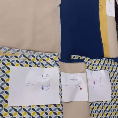 Tissus coupés, Sandrine Laville Fouace