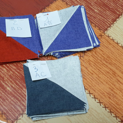 Naniepatch mes trois blocs.Je suis à jour pour cette semaine