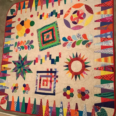 Saturday sampler.  Eliminated a row of blocks