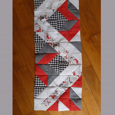 Quilt along TRI, avec une fantaisie - Liliane