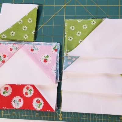 Flying geese, half-geese