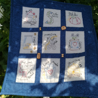 S is for sew, Wooden Spool Designs, Marie-Francoise de Lille