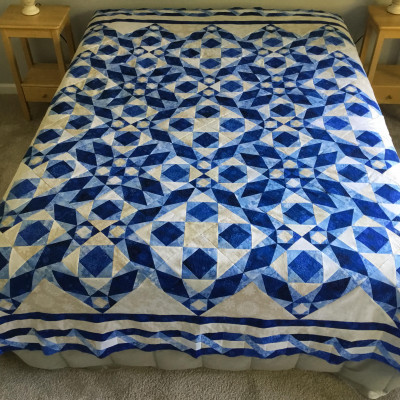 Sapphire Blues Mystery Quilt designed by Deb Singer-Hayter