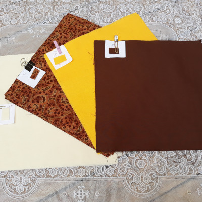 J'ai oublié de présenter ma gamme de tissus lors de l'étape numéro 1