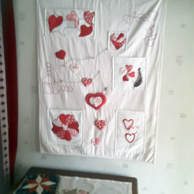 Vide-poches avec des coeurs. Eliane Collin