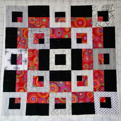 Quilting en cours. Monique Auvray