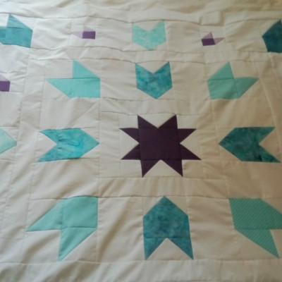 Debbie s purple and teal #starstruckquiltalong