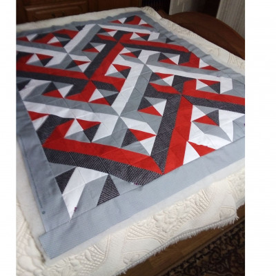 Épinglé prêt à quilter et faire les finitions. Micheline Bigand