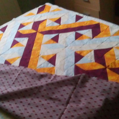 Préparation pour le quilting . Marthe.