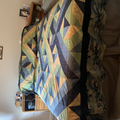 Completed Quilt Top with borders - Debra