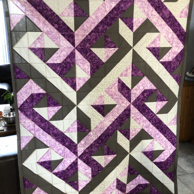 Rosa Rizzuti petite bordure en plus avant préparation quilting