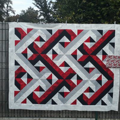 Evelyne Stantina 11 eme étape bordure posée + doublure