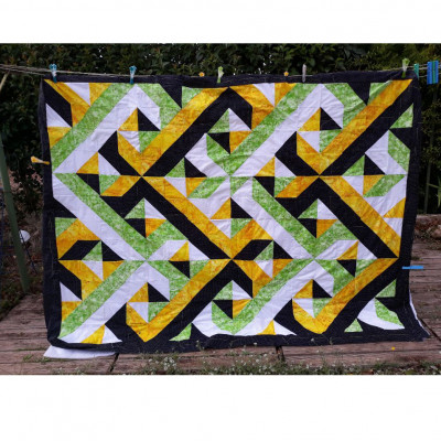 La bordure est en place et le sandwich est fait. Josiane Lepage