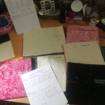 Tous mes blocs sont prêts à être piqués... Valérie Durand-Braut