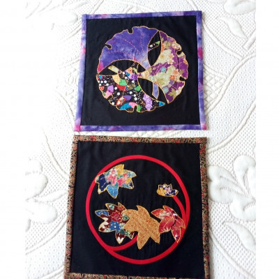 Blocs avec des tissus japonais - Micheline