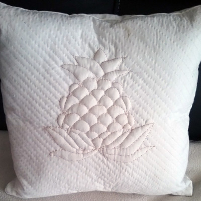 A... comme ananas, initiation au boutis. Blanche